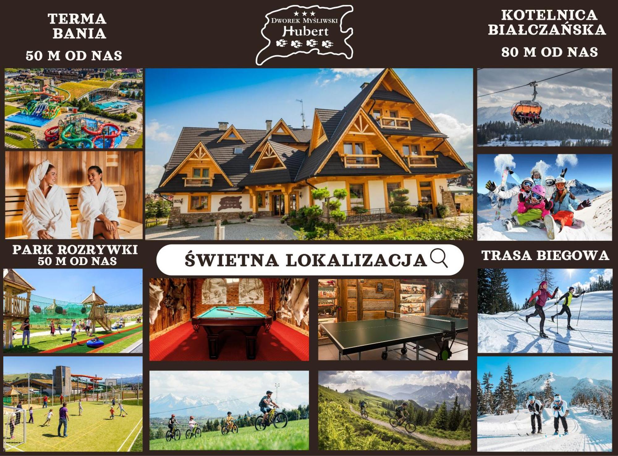 Dworek Mysliwski Hubert-Swietna Lokalizacja 50M Od Term Bania Bialka Tatrzanska Exterior photo